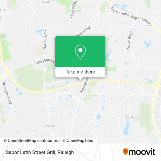 Sabor Latin Street Grill map