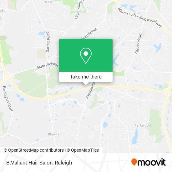 B.Valiant Hair Salon map
