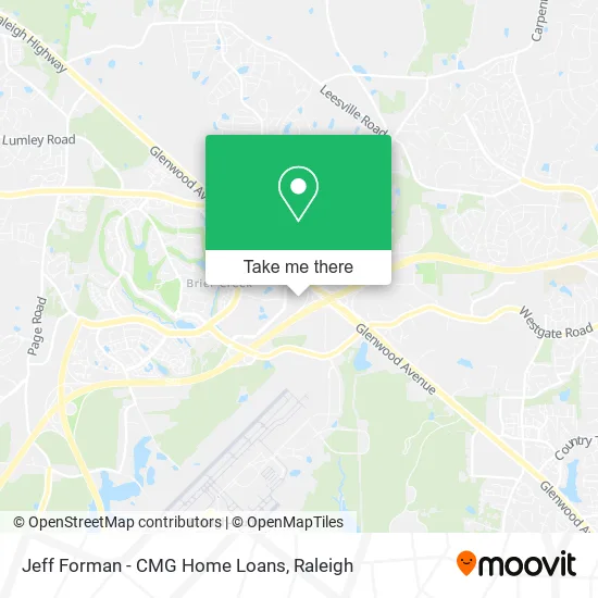 Mapa de Jeff Forman - CMG Home Loans