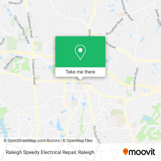 Raleigh Speedy Electrical Repair map