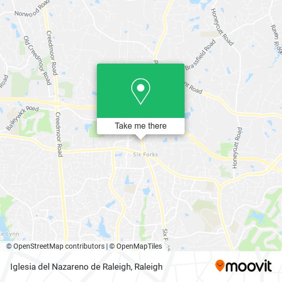 Iglesia del Nazareno de Raleigh map
