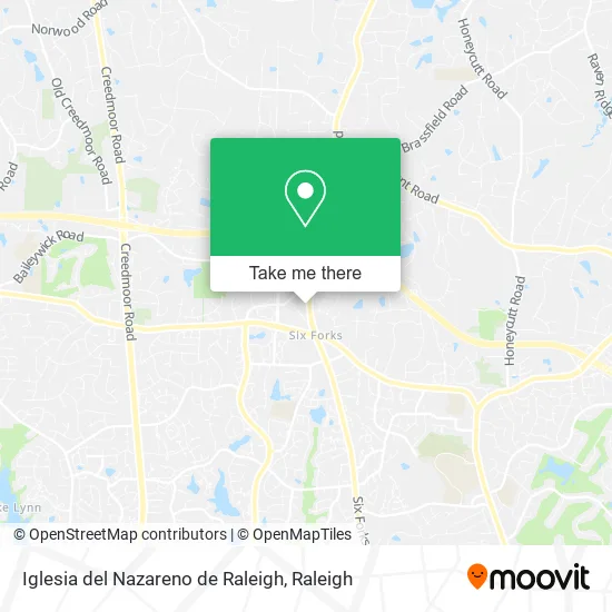 Iglesia del Nazareno de Raleigh map