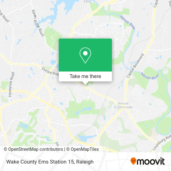 Wake County Ems Station 15 map