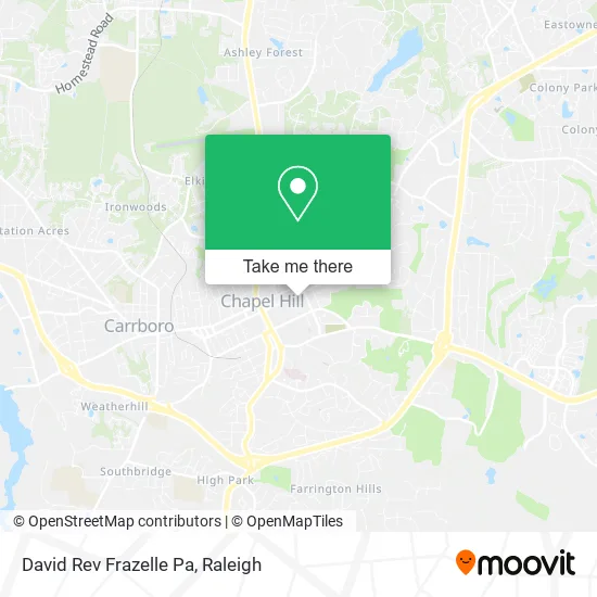 David Rev Frazelle Pa map