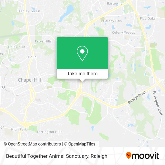 Beautiful Together Animal Sanctuary map