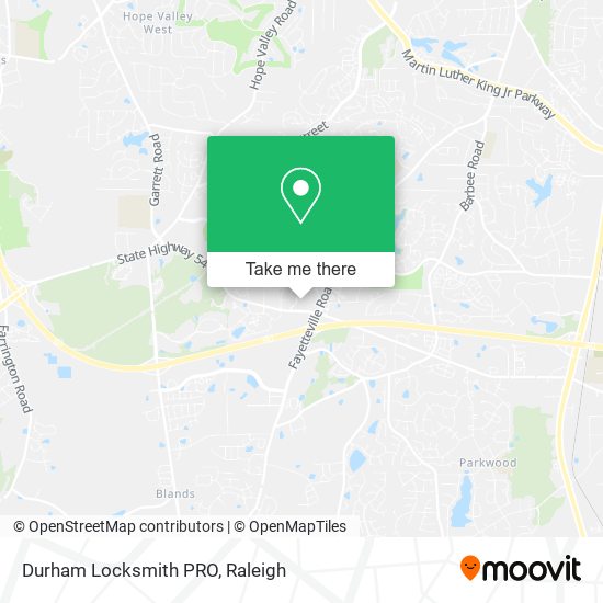 Mapa de Durham Locksmith PRO