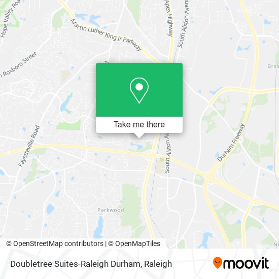Mapa de Doubletree Suites-Raleigh Durham