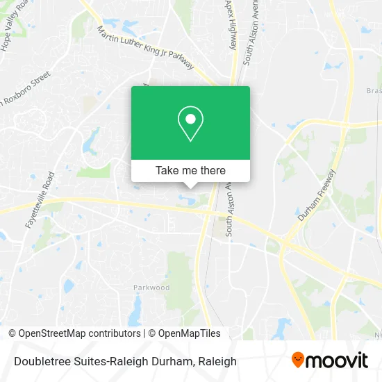 Doubletree Suites-Raleigh Durham map
