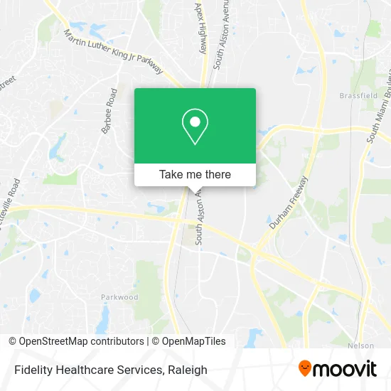 Fidelity Healthcare Services map