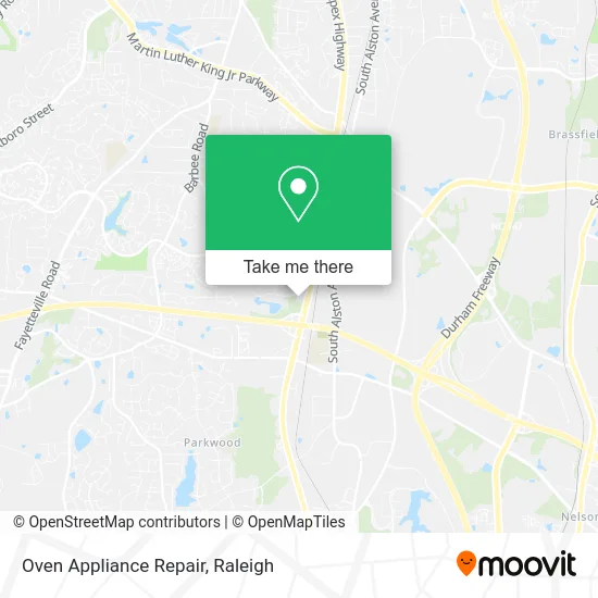 Oven Appliance Repair map
