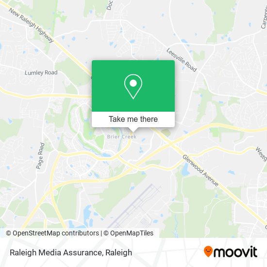 Raleigh Media Assurance map