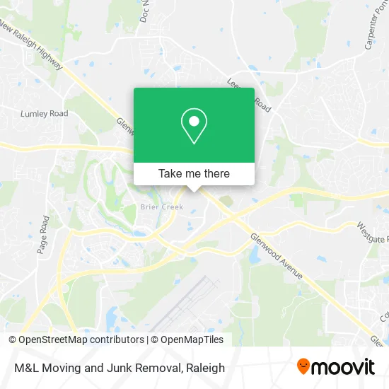 Mapa de M&L Moving and Junk Removal