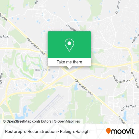 Restorepro Reconstruction - Raleigh map