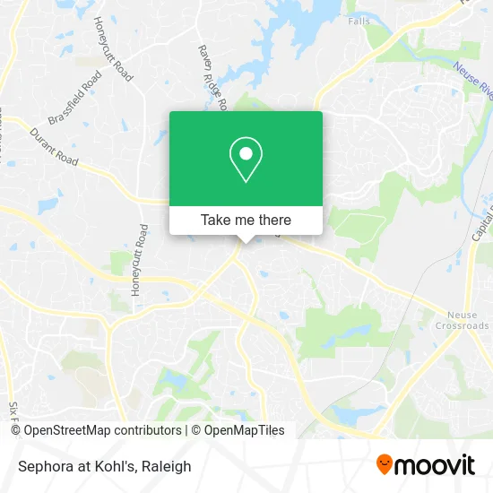 Sephora at Kohl's map