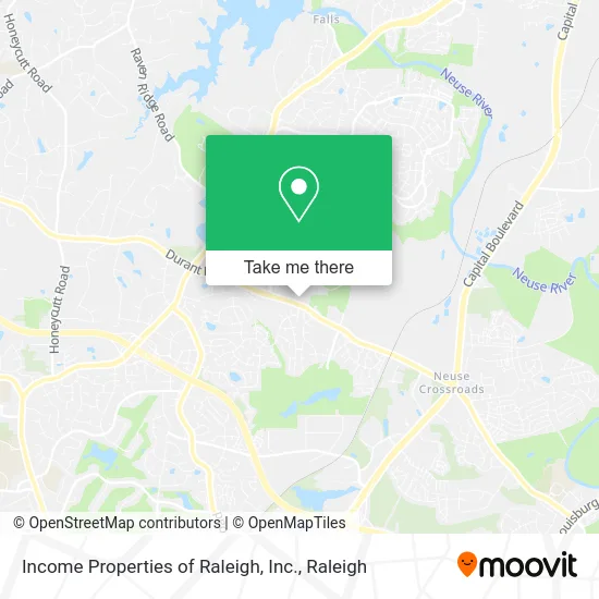 Income Properties of Raleigh, Inc. map