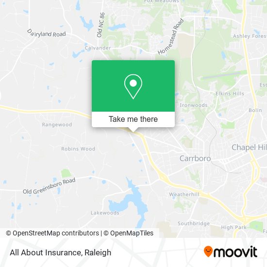 Mapa de All About Insurance