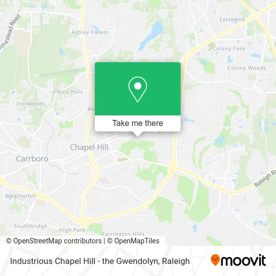 Industrious Chapel Hill - the Gwendolyn map