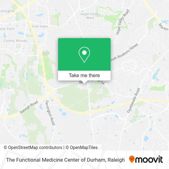 The Functional Medicine Center of Durham map