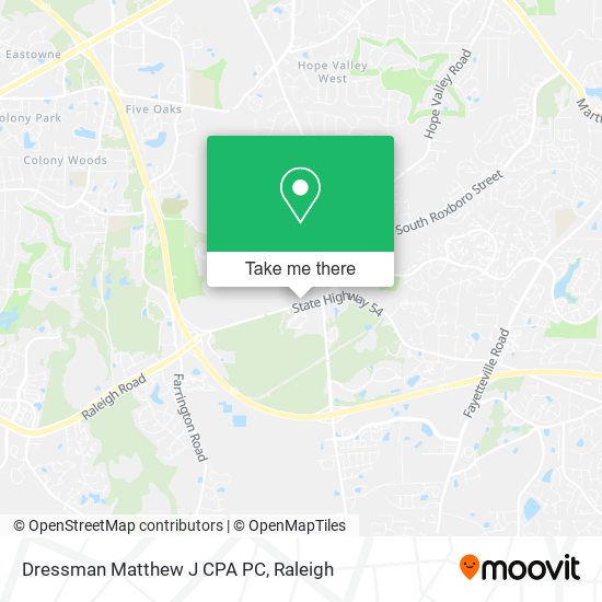 Dressman Matthew J CPA PC map