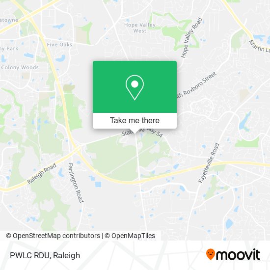Mapa de PWLC RDU