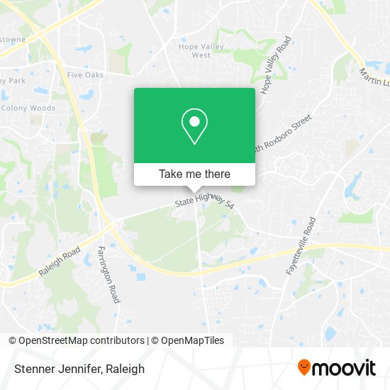 Mapa de Stenner Jennifer
