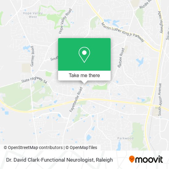Dr. David Clark-Functional Neurologist map