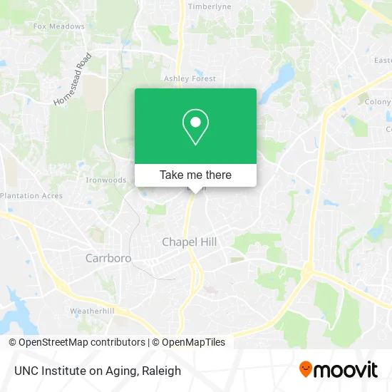 UNC Institute on Aging map