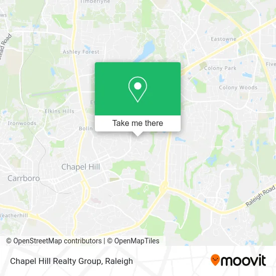 Chapel Hill Realty Group map