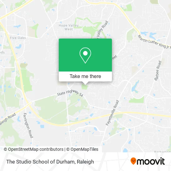 The Studio School of Durham map