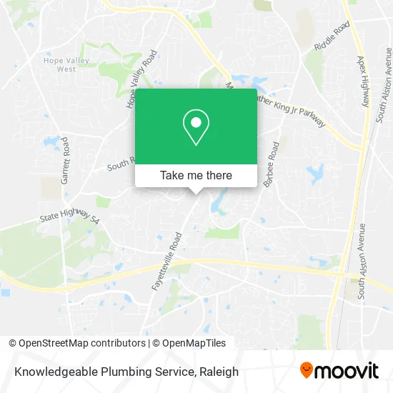 Knowledgeable Plumbing Service map