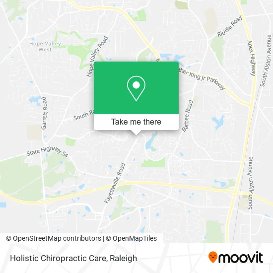 Holistic Chiropractic Care map
