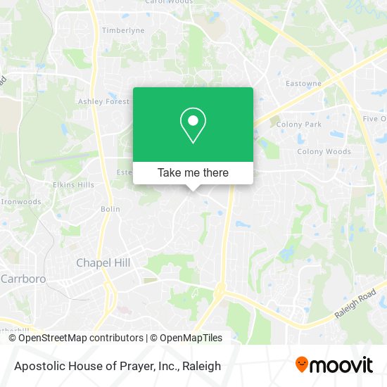 Apostolic House of Prayer, Inc. map