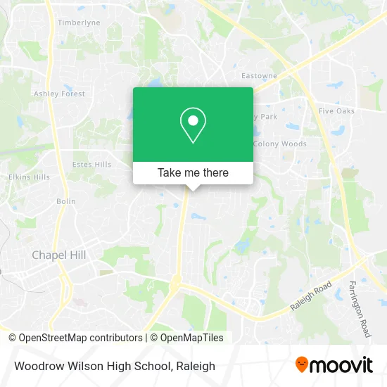 Woodrow Wilson High School map