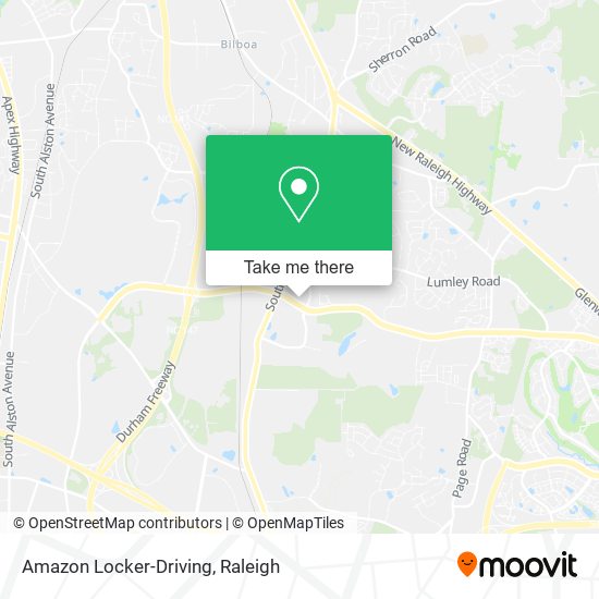 Mapa de Amazon Locker-Driving