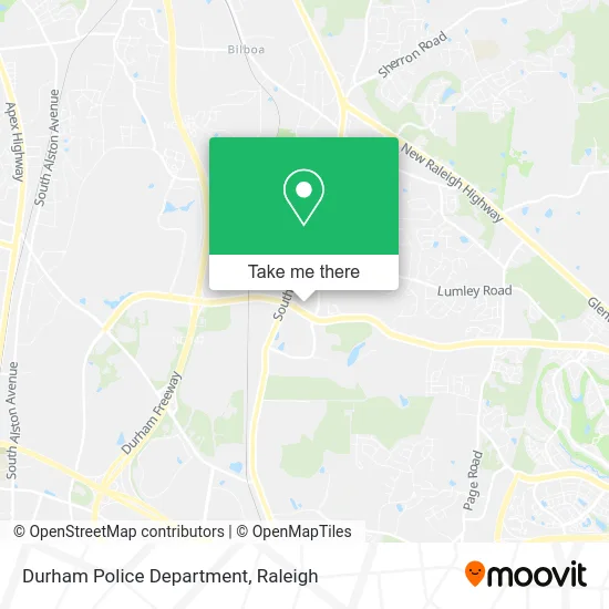 Durham Police Department map