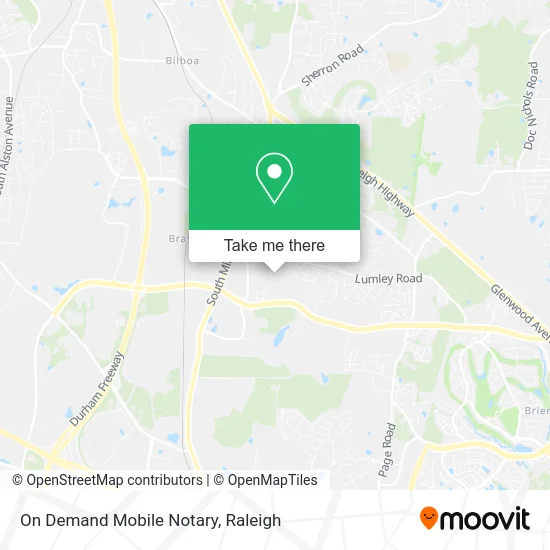 On Demand Mobile Notary map