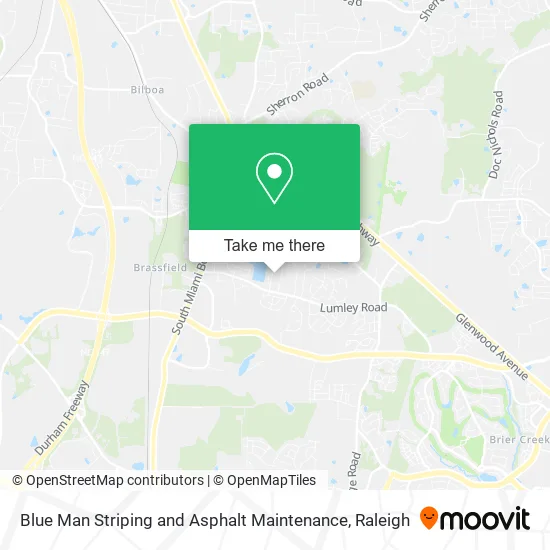 Blue Man Striping and Asphalt Maintenance map