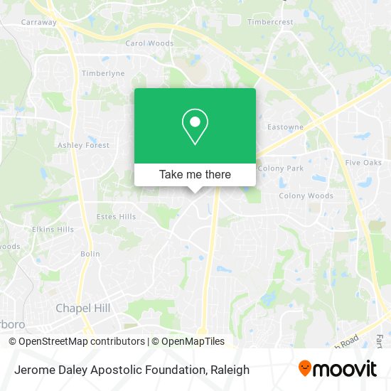 Jerome Daley Apostolic Foundation map