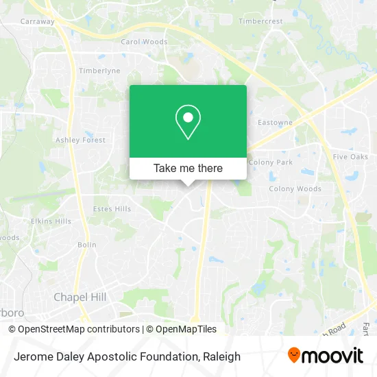 Mapa de Jerome Daley Apostolic Foundation
