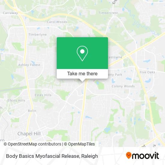 Body Basics Myofascial Release map