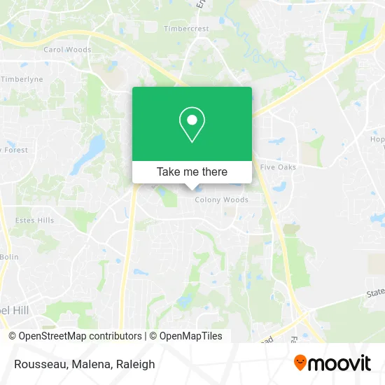 Rousseau, Malena map