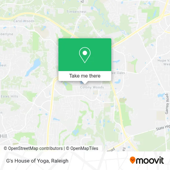 G's House of Yoga map
