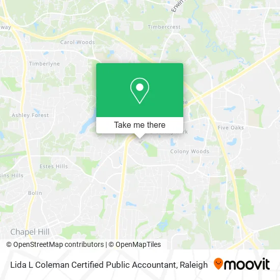 Lida L Coleman Certified Public Accountant map