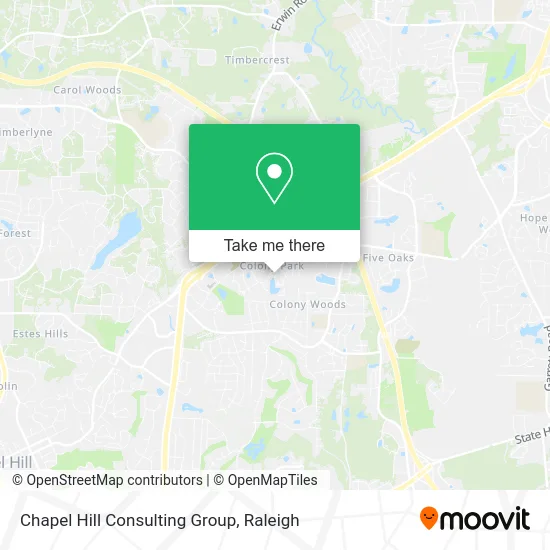 Chapel Hill Consulting Group map