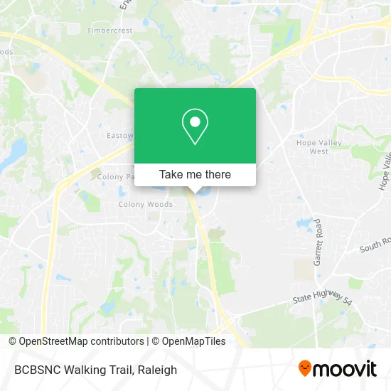 BCBSNC Walking Trail map