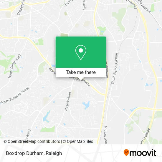 Mapa de Boxdrop Durham