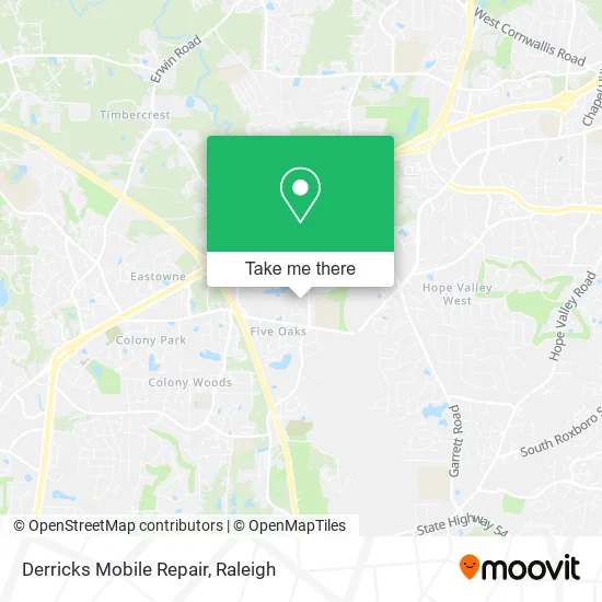 Derricks Mobile Repair map
