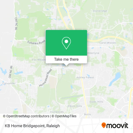 KB Home Bridgepoint map