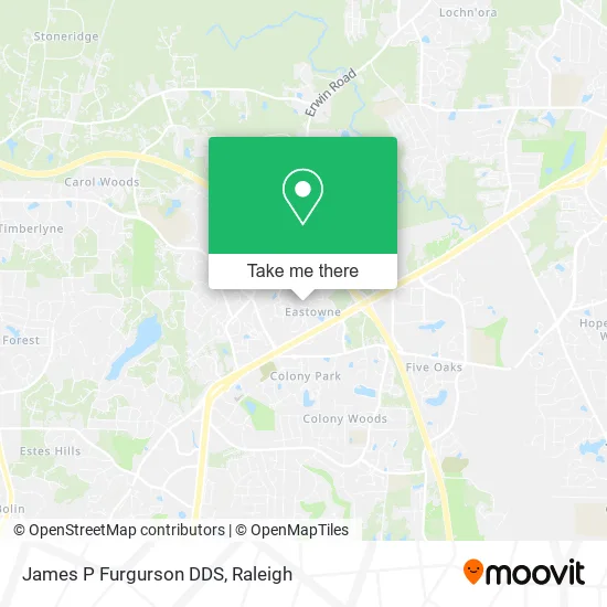 James P Furgurson DDS map