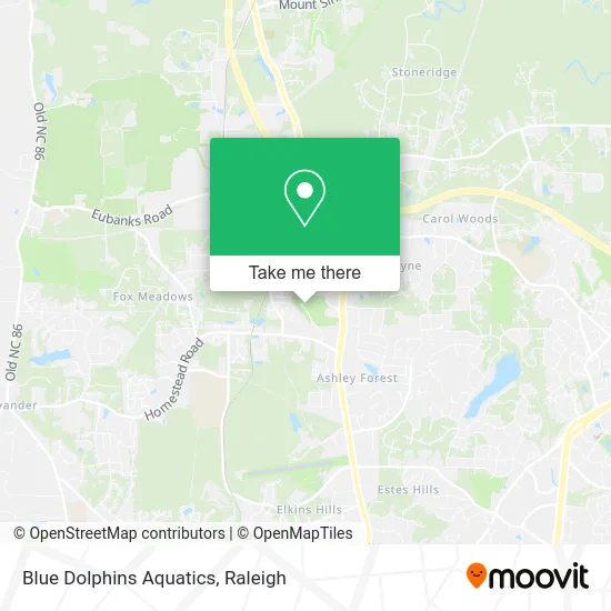 Blue Dolphins Aquatics map